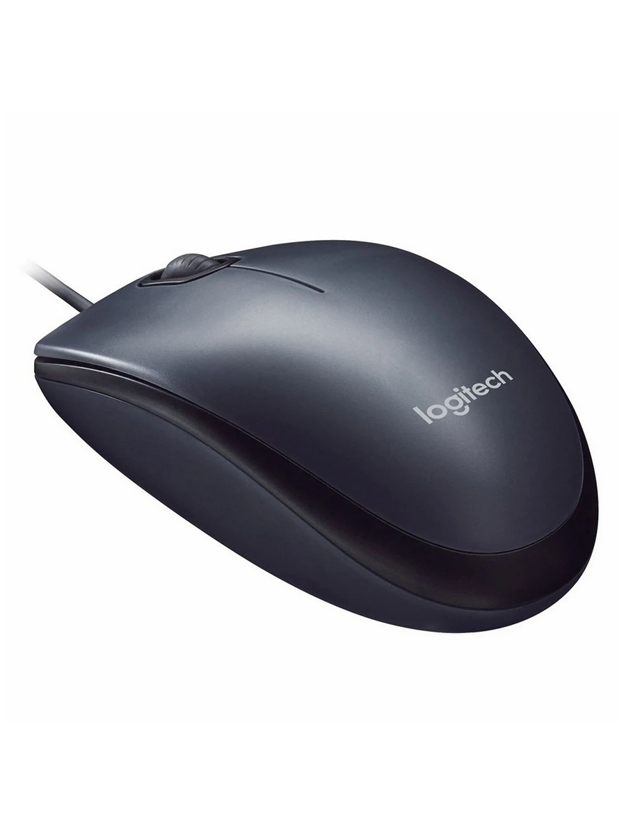 Проводная мышь Logitech M90 серый