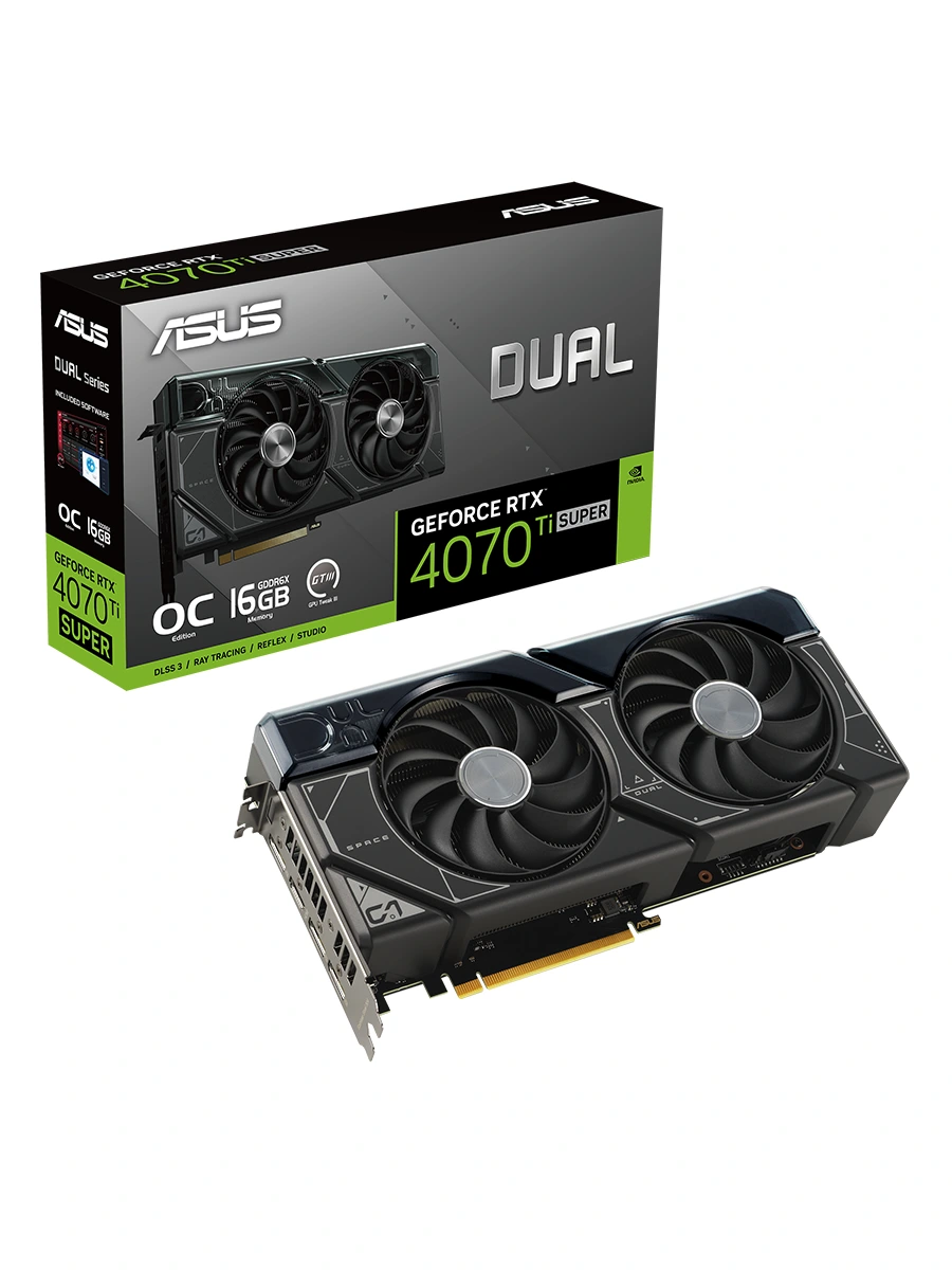 Видеокарта Asus GeForce RTX 4070 Ti Super Dual OC Edition 16GB