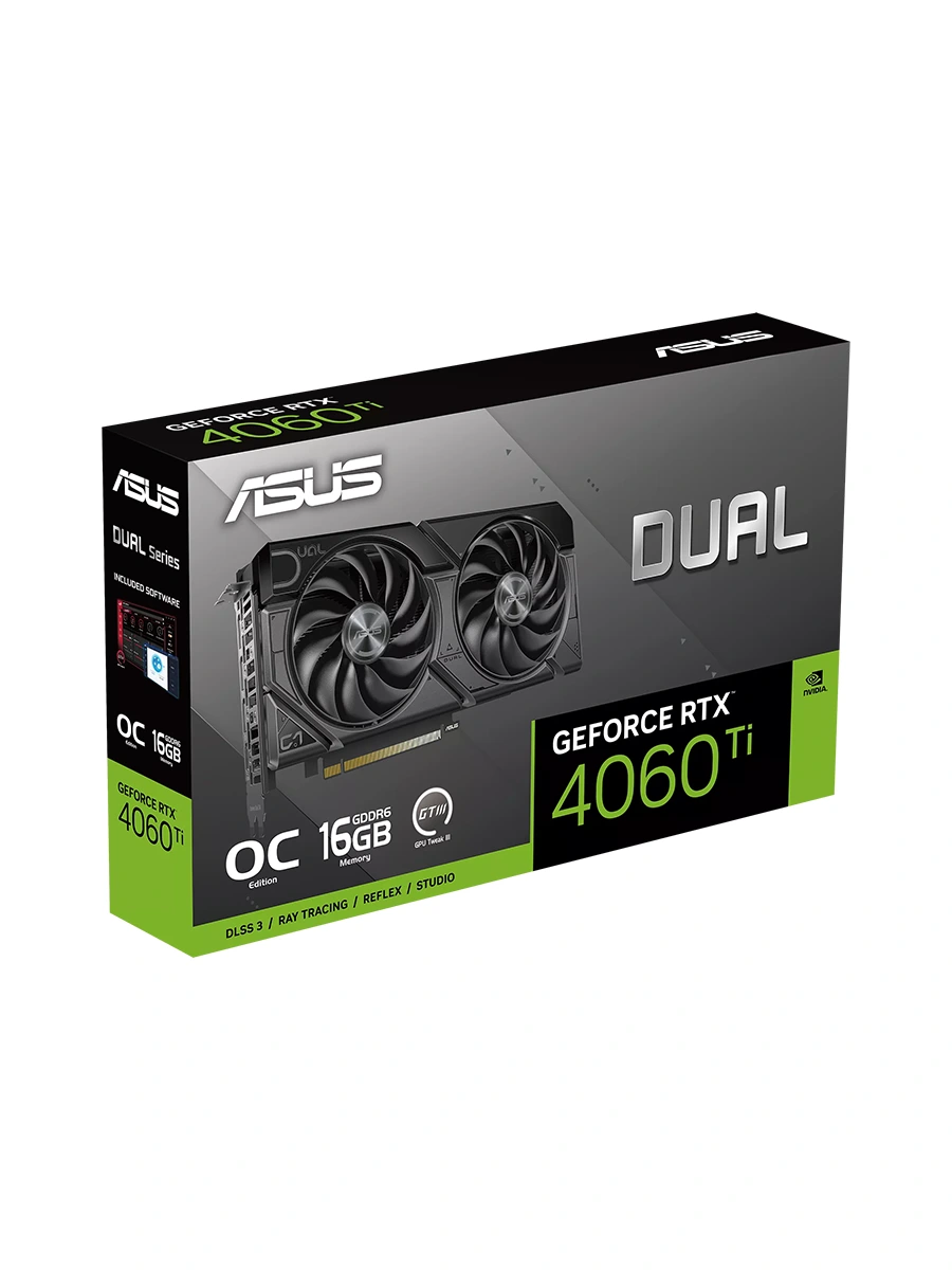 Видеокарта Asus GeForce RTX 4060 Ti Dual EVO OC Edition 16GB