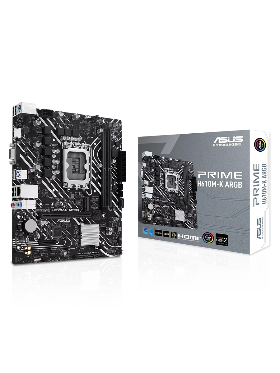 Материнская плата Asus Prime H610M-K ARGB