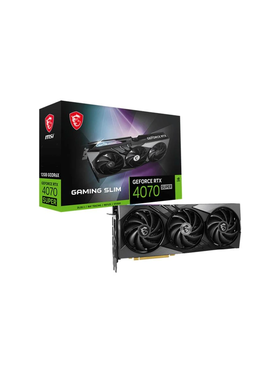 Видеокарта MSI GeForce RTX 4070 SUPER 12G GAMING X SLIM