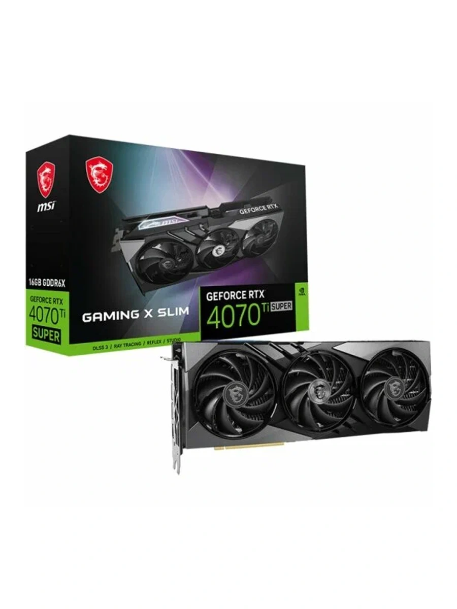 Видеокарта MSI GeForce RTX 4070 Ti SUPER 16G GAMING X SLIM