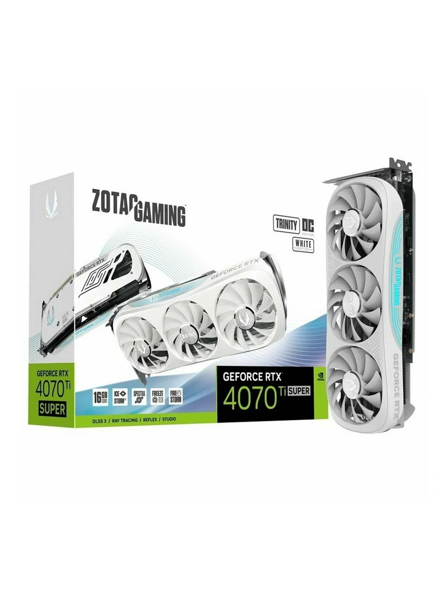 Видеокарта MSI GeForce RTX 4070 Ti SUPER 16G GAMING X SLIM WHITE