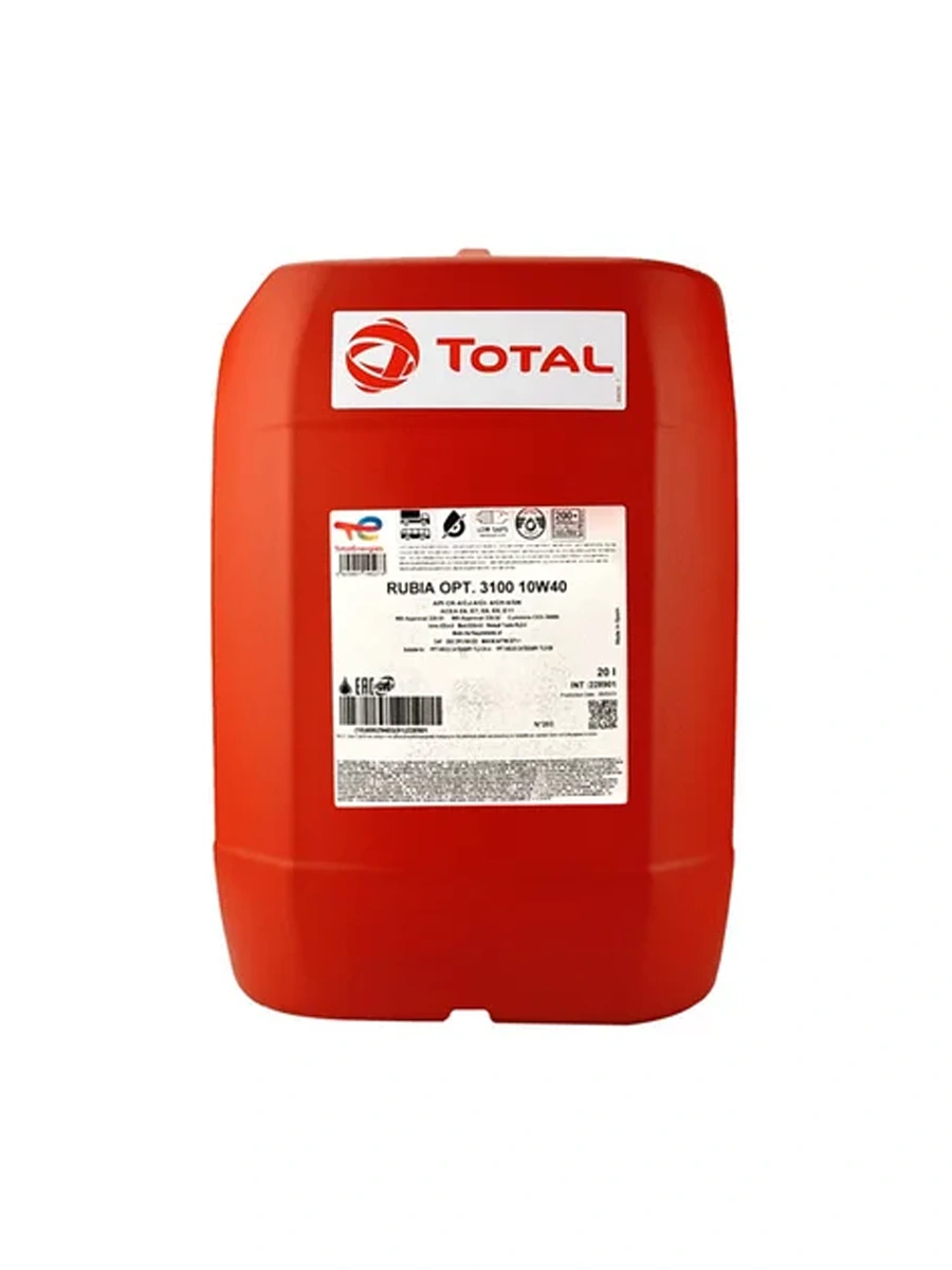 Моторное масло TOTAL Rubia OPT 3100 10W-40 20 л