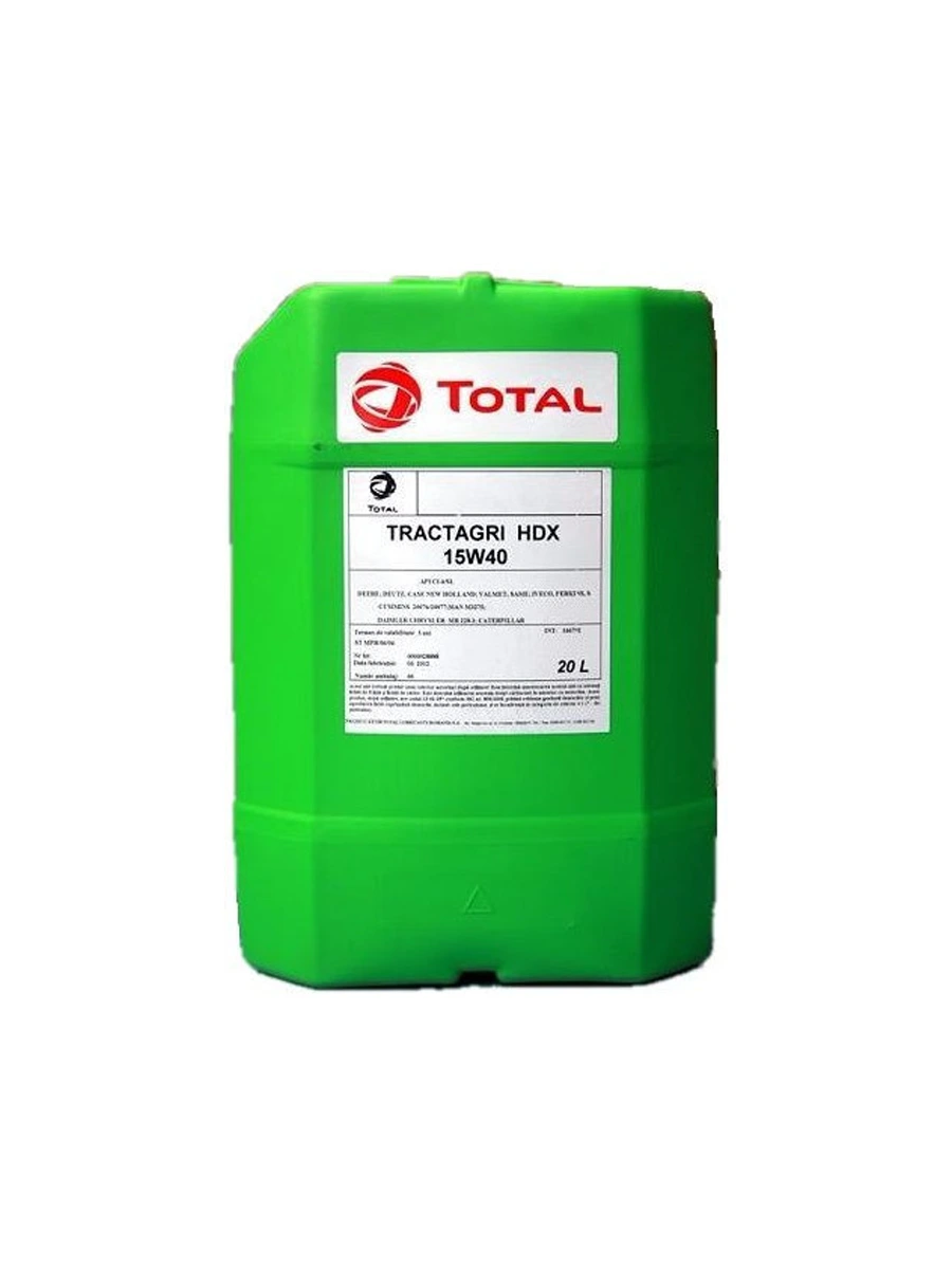 Моторное масло TOTAL Tractagri HDX 15W-40 20 л