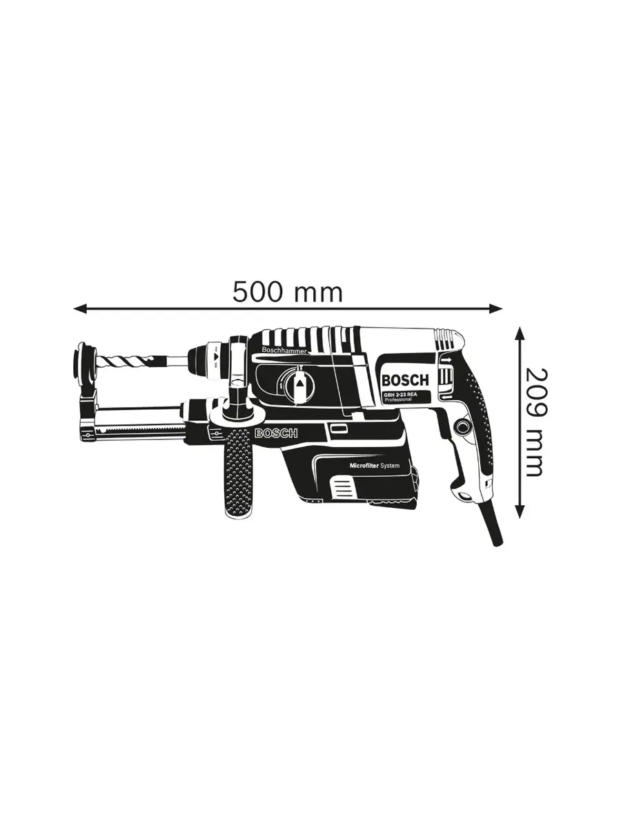 Двухрежимный перфоратор SDS-Plus Bosch GBH 2-23 REA