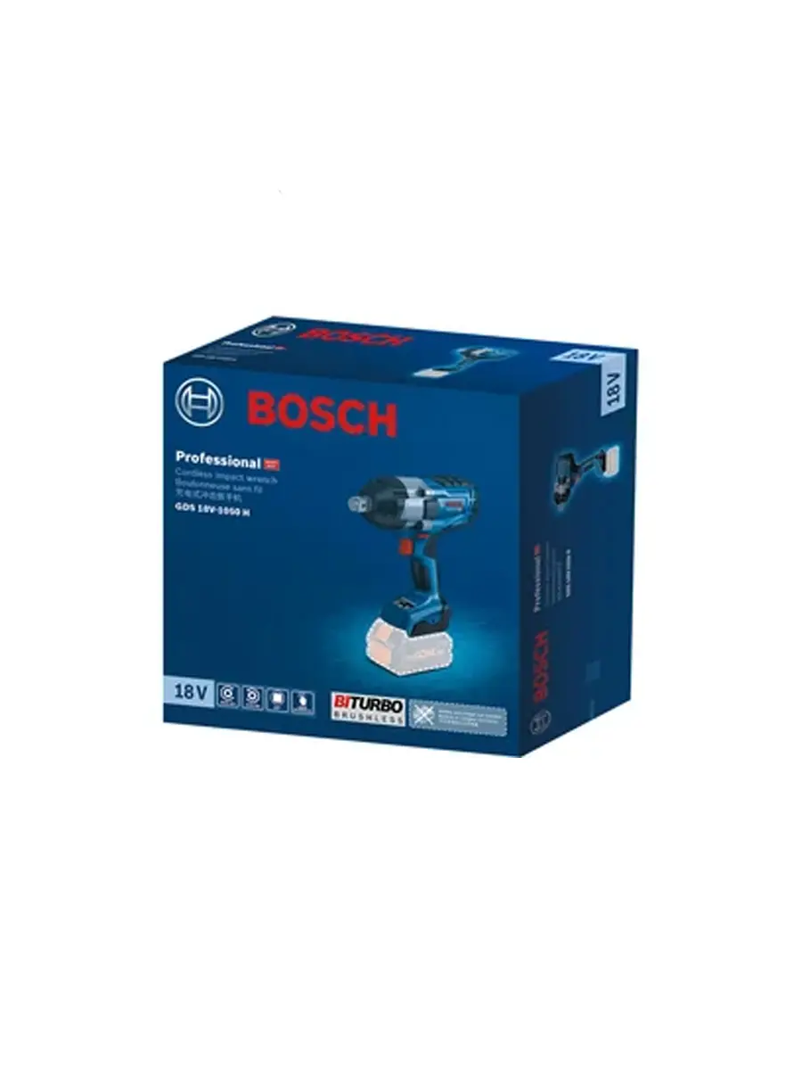 Трёхскоростной гайковерт Bosch GDS 18V-1050 H (без кейса и аккумулятора)
