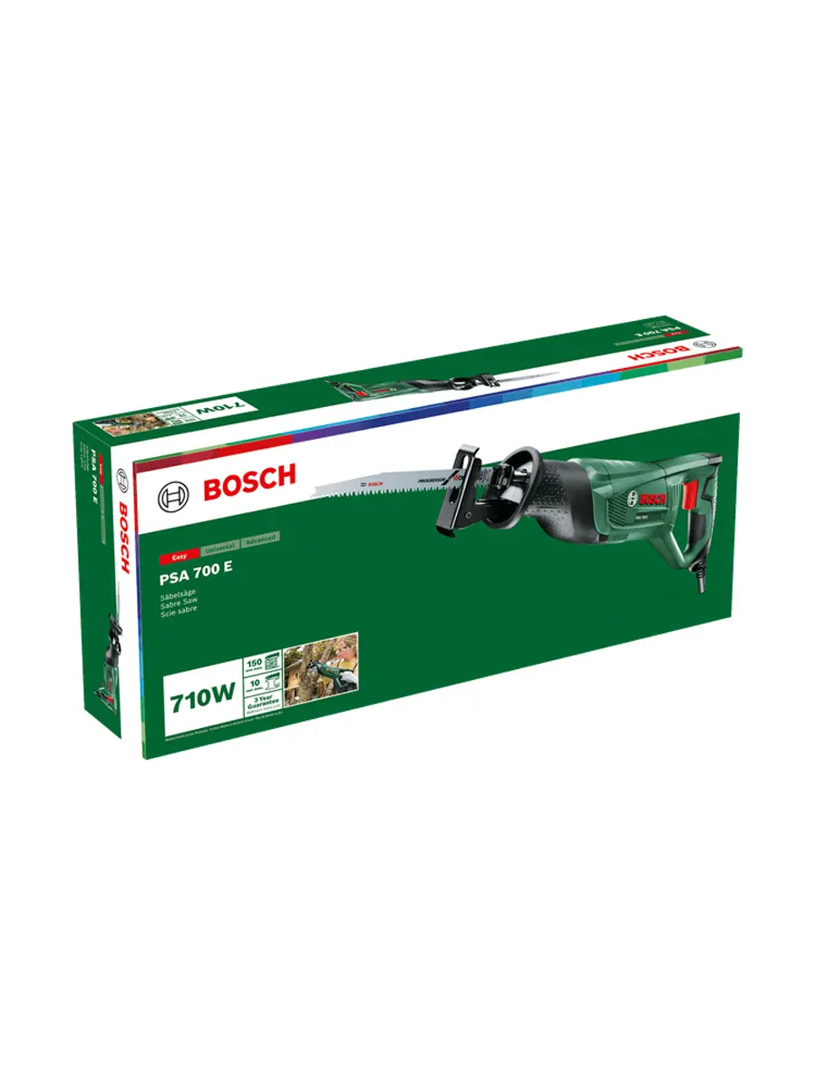 Пила сабельная 20мм Bosch PSA 700 E