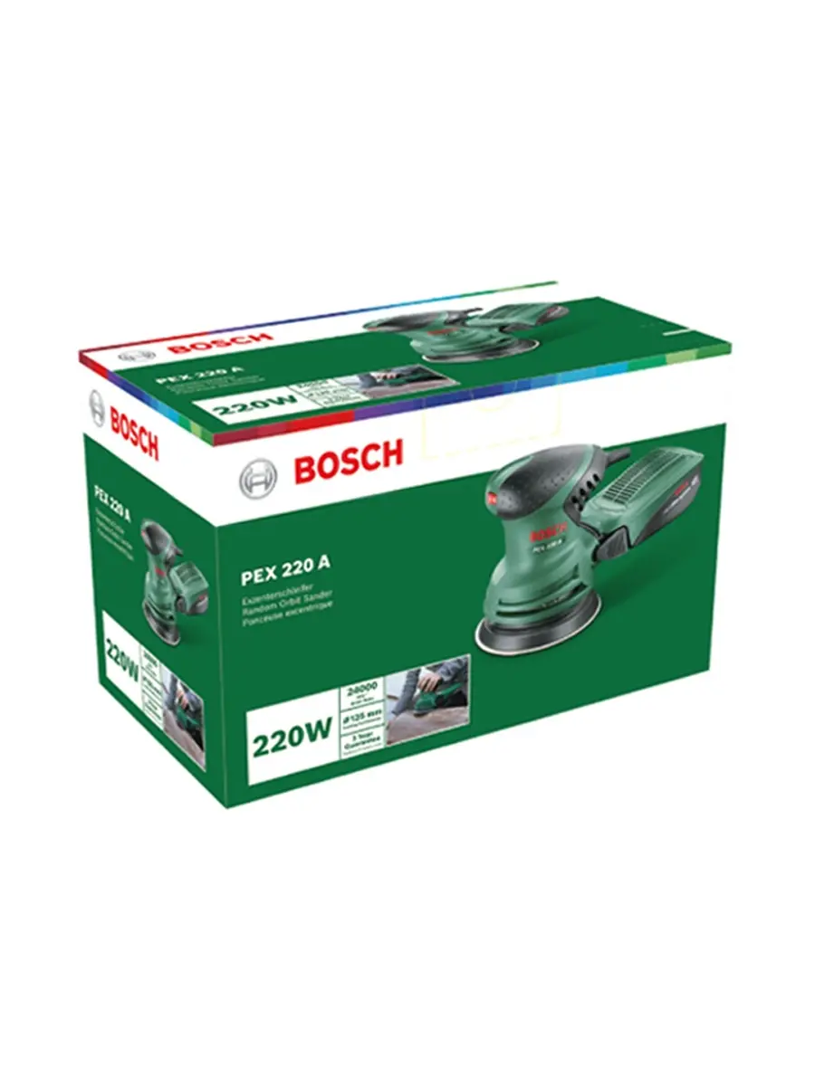 Эксцентриковая шлифмашина Bosch PEX 220 A