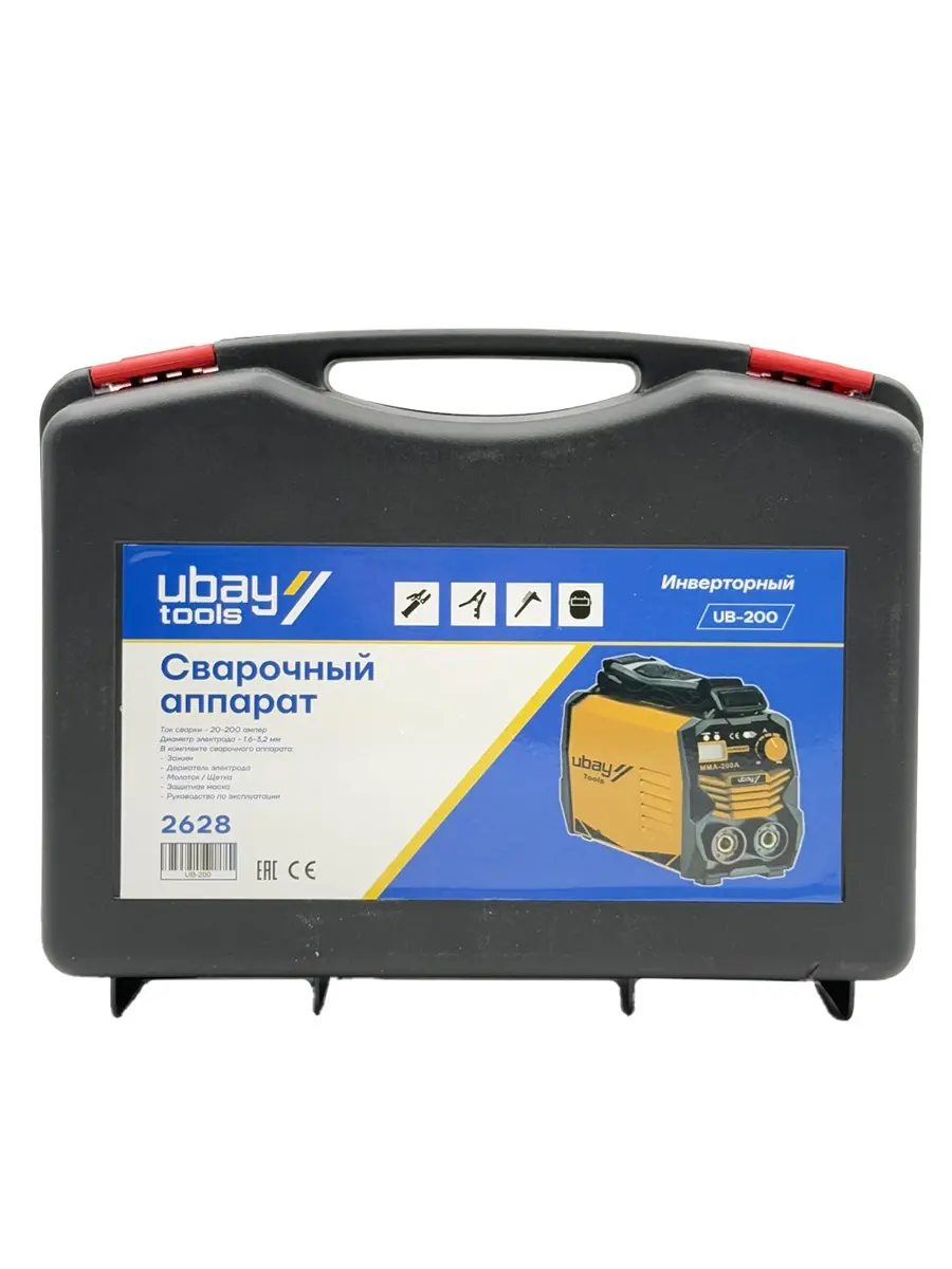 Сварочный инвертор MMA 20-200А 220В Ubay UB-200, ART-2628