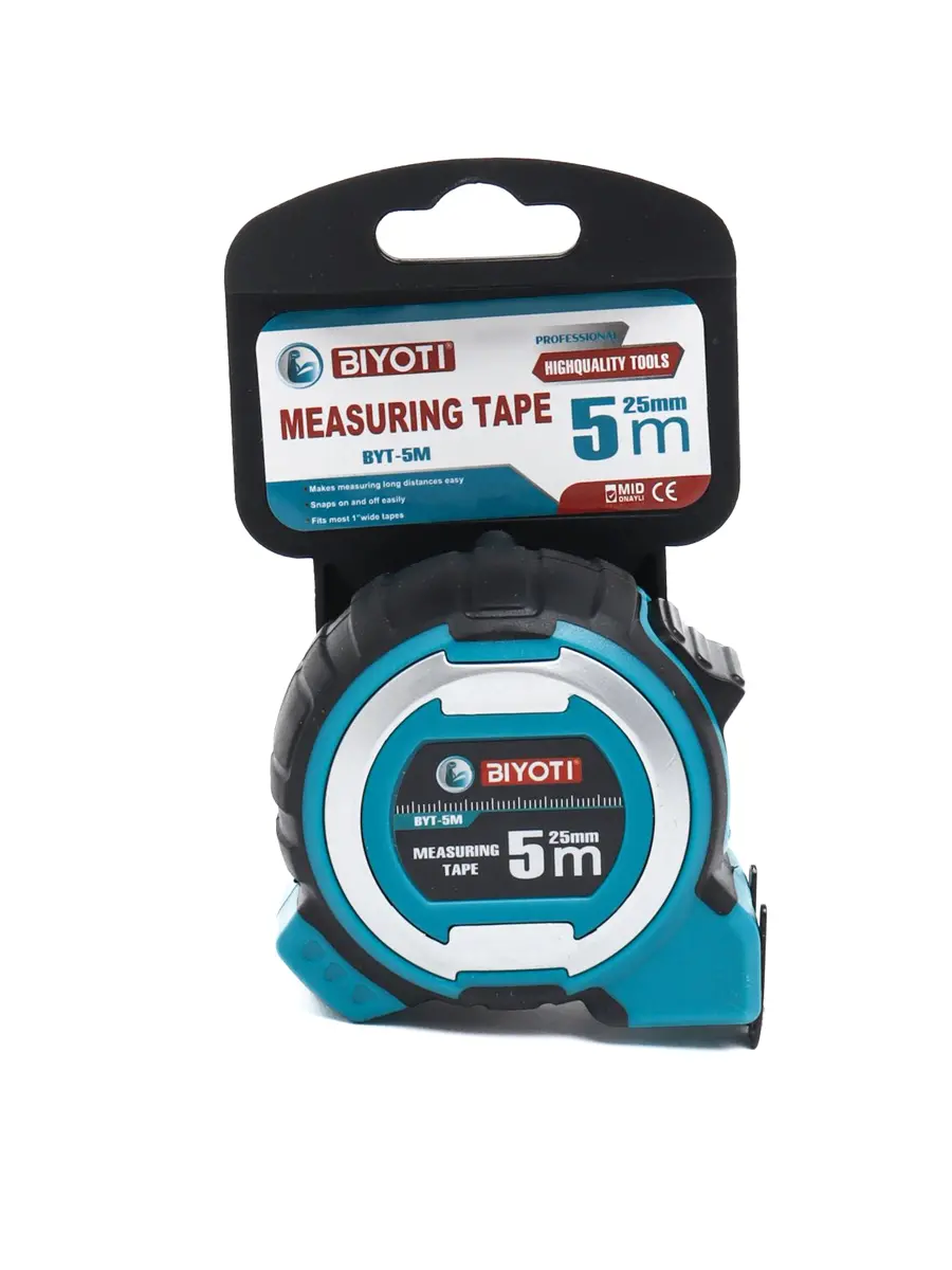 Рулетка 5000 см Biyoti BYT-5*25M, ART-2147