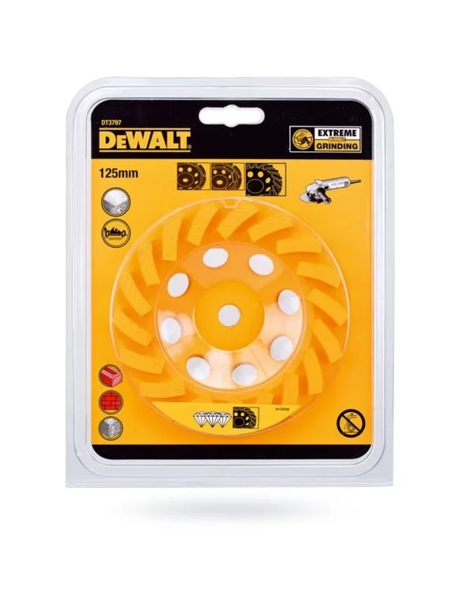 Чаша алмазная 125 х 8 мм DeWalt DT3797