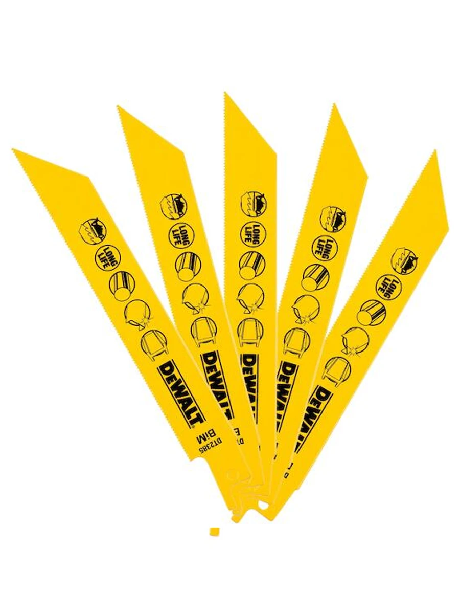 Полотно для сабельной пилы 152 x 1.4 мм DeWalt DT2385 5шт
