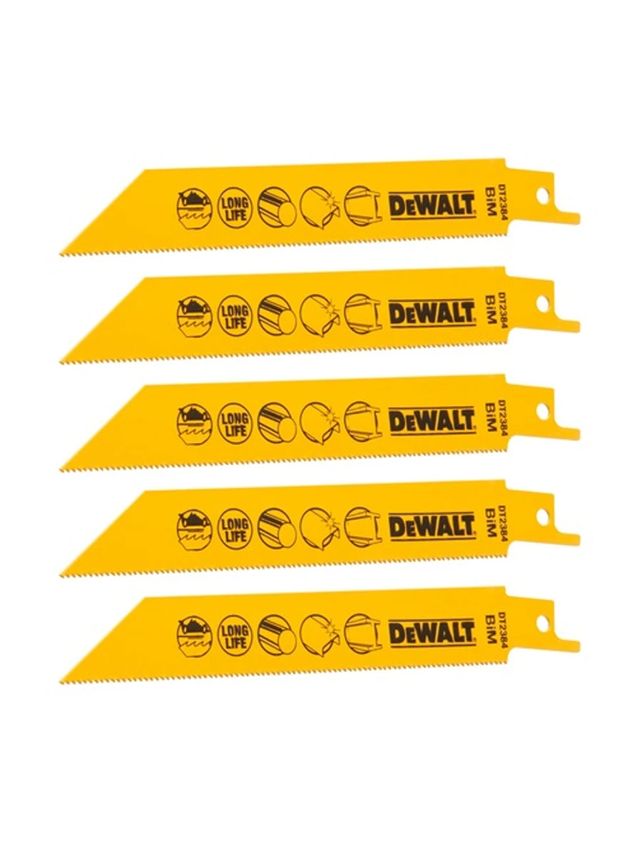 Полотно для сабельной пилы 152 x 1.4 мм DeWalt DT2384-QZ 5шт