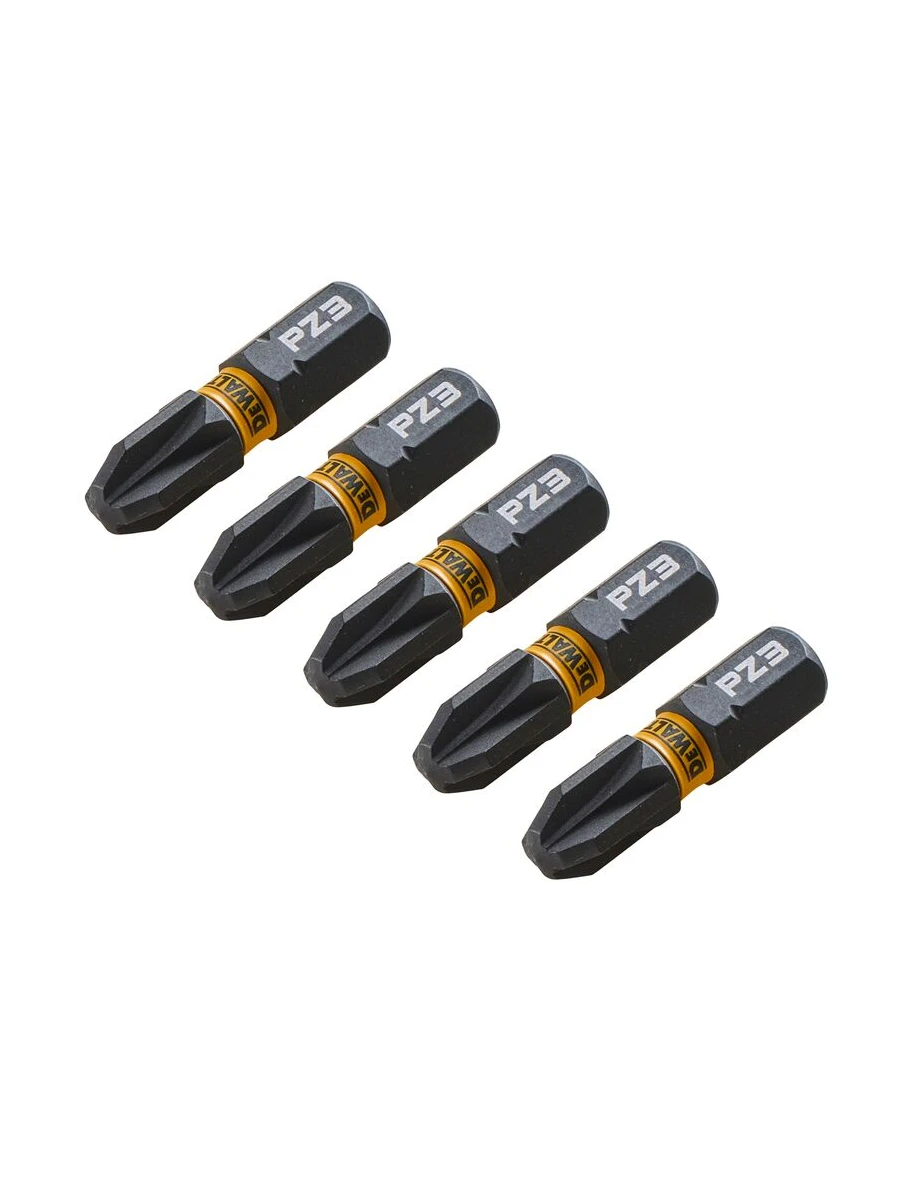 Биты 25мм DeWalt FLEXTORQ PZ3 DT7388T-QZ 5шт