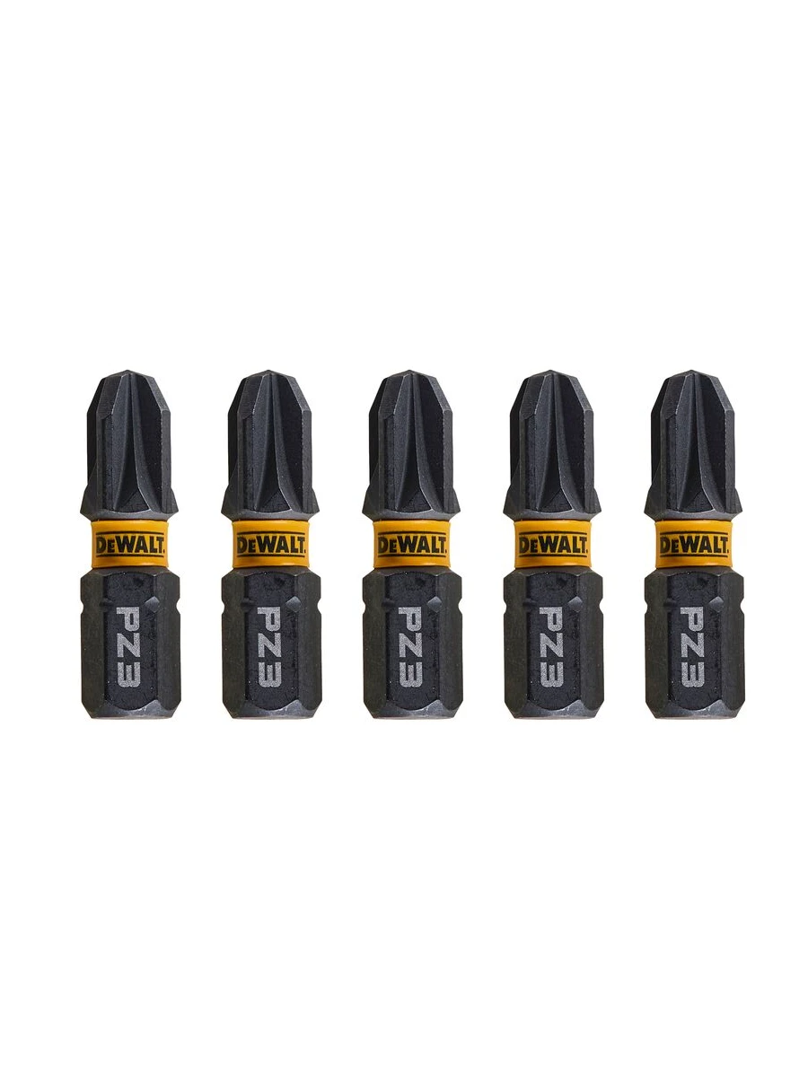 Биты 25мм DeWalt FLEXTORQ PZ3 DT7388T-QZ 5шт