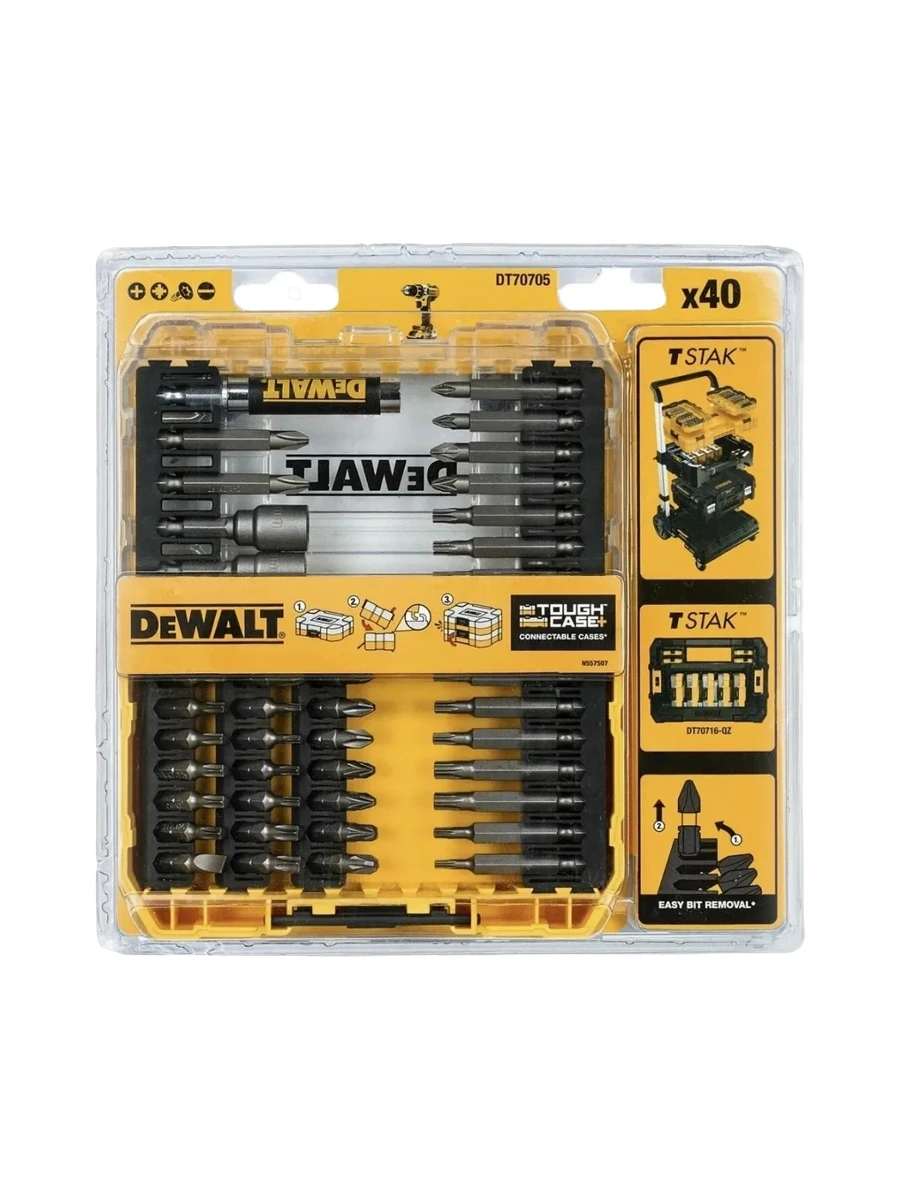 Набор бит с магнитным держателем DeWalt DT70705-QZ 40шт