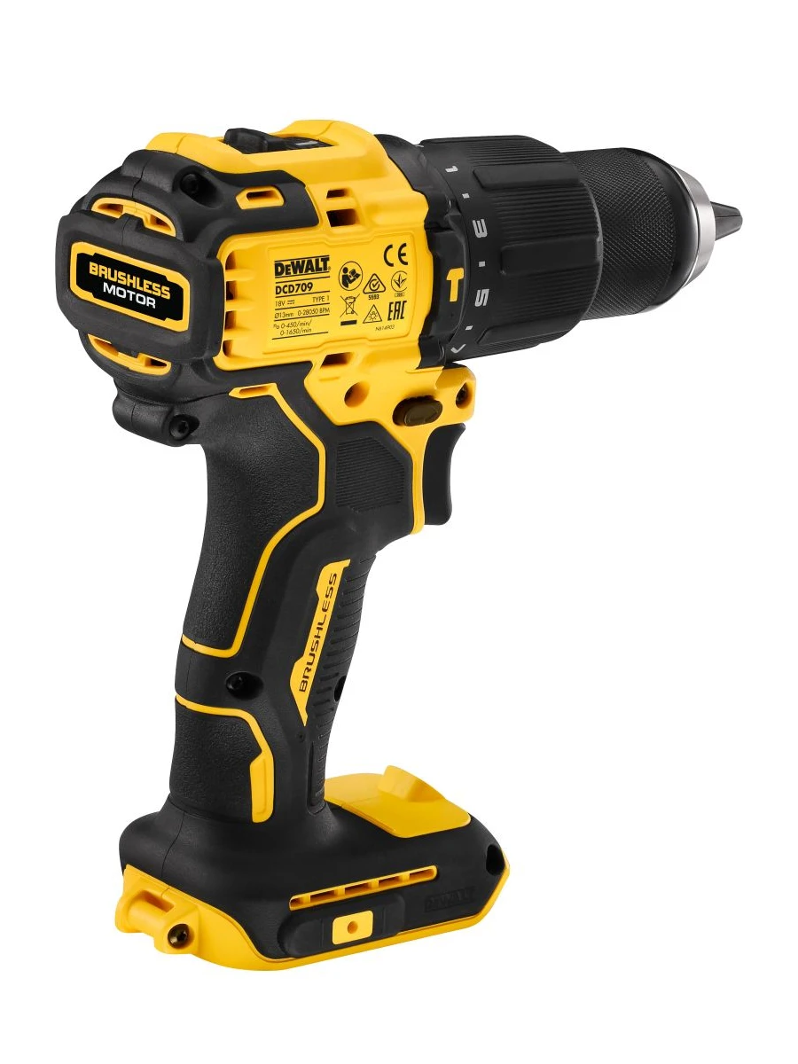Двухскоростная ударная дрель-шуруповёрт DeWalt DCD709M2T-QW