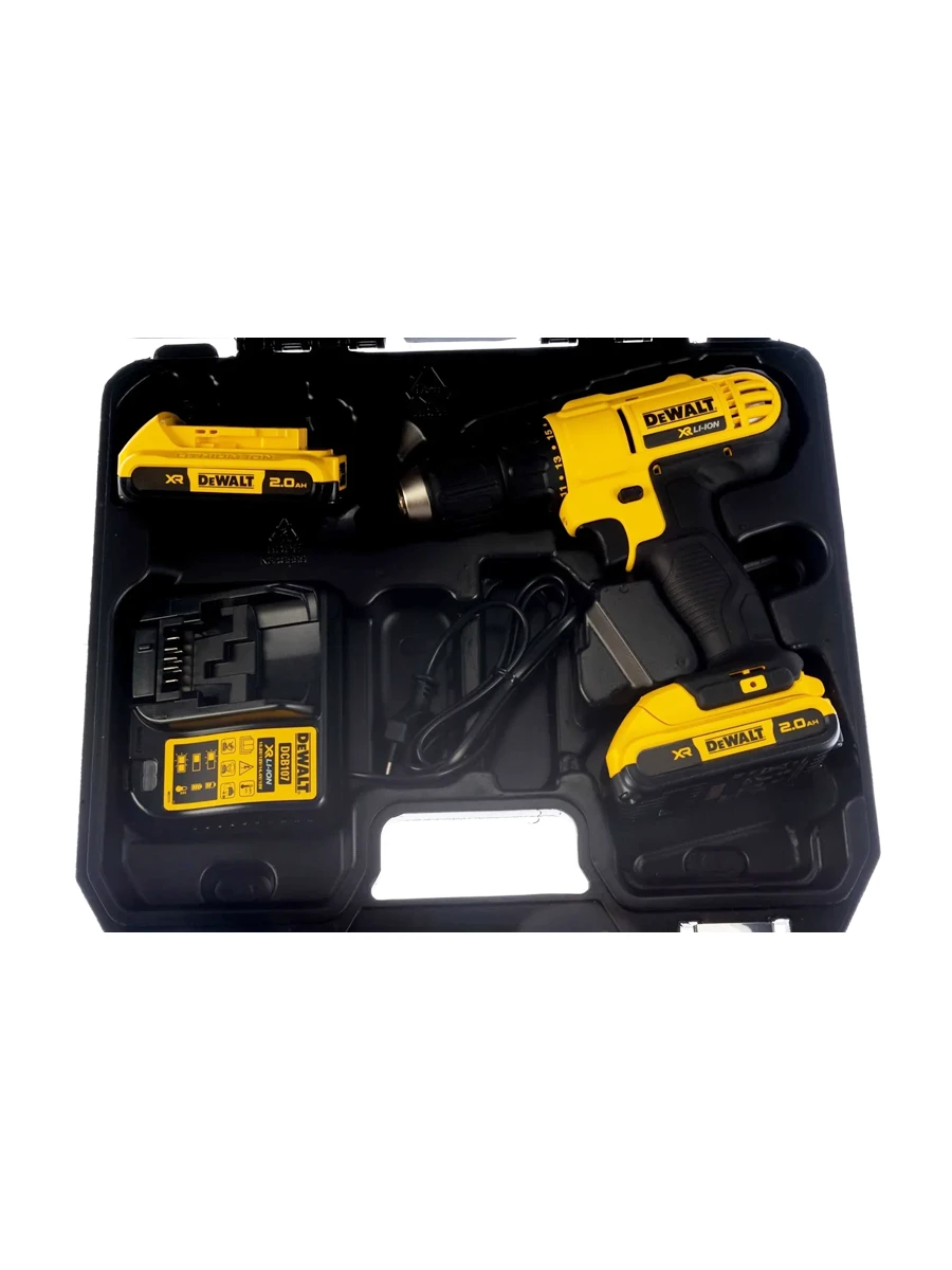 Двухскоростная безударная дрель-шуруповёрт DeWalt DCD771D2-QW