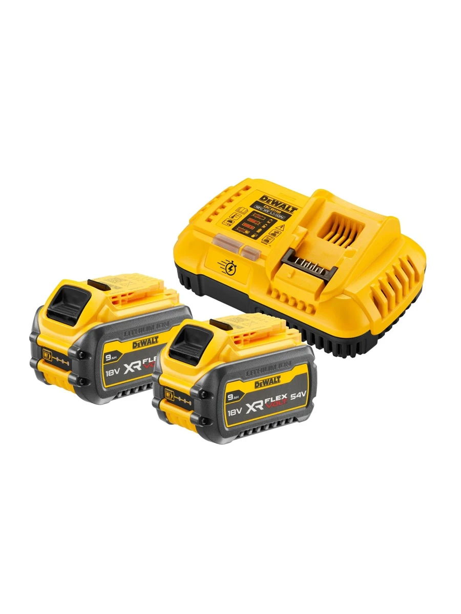 Зарядное устройство 54В DeWalt DCB118X2-QW + 2 аккумулятора DCB547