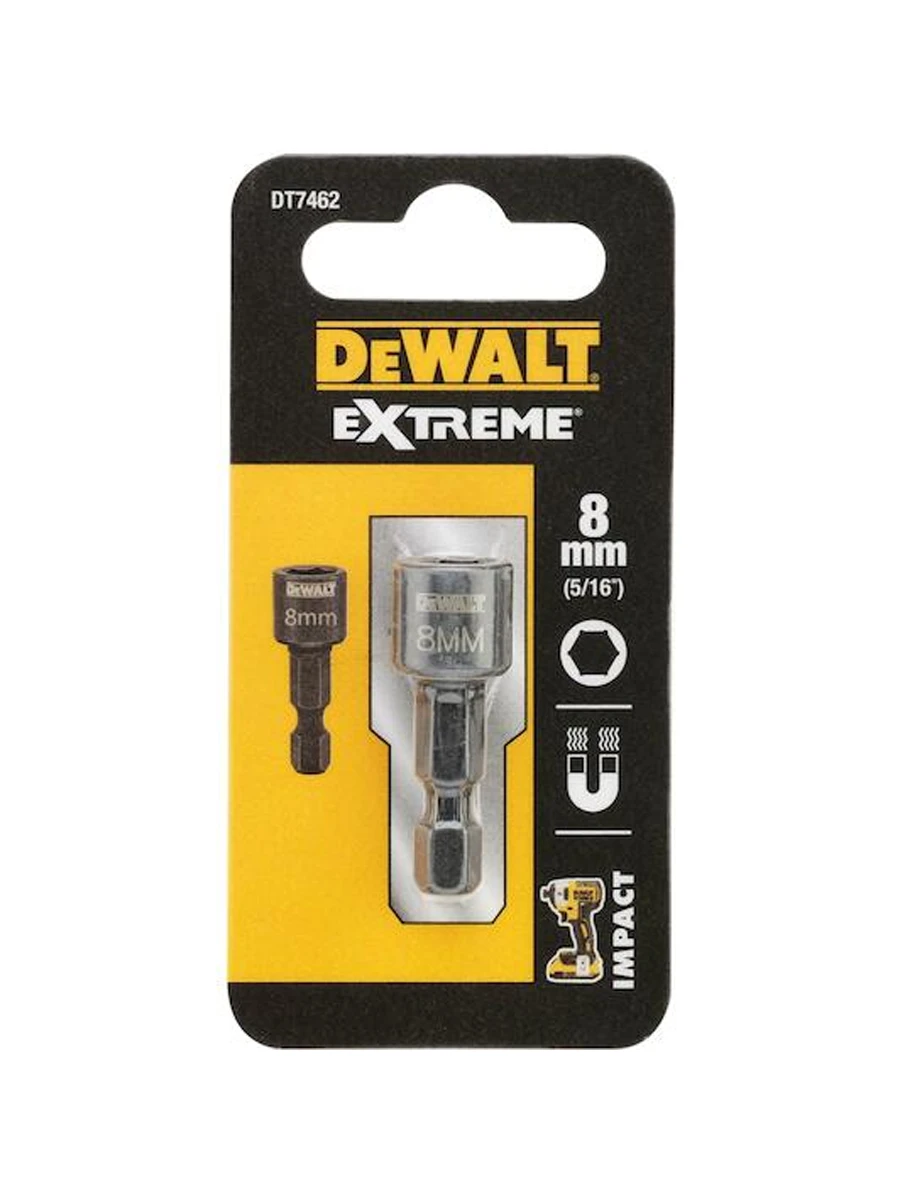 Шестигранная компактная насадка 8 мм DeWalt DT7462-QZ