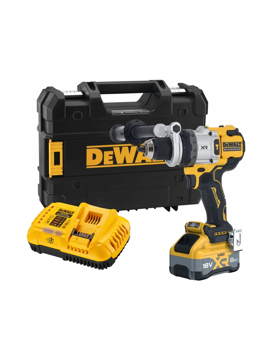 Трехскоростная ударная дрель-шуруповёрт DeWalt DCD1007WW1T