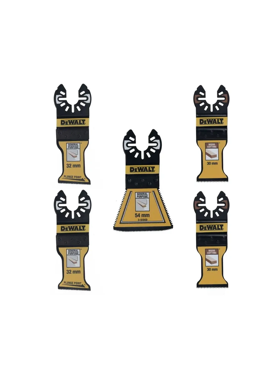 Набор полотен для реноватора 30-54 мм DeWalt DT20777-QZ 5шт