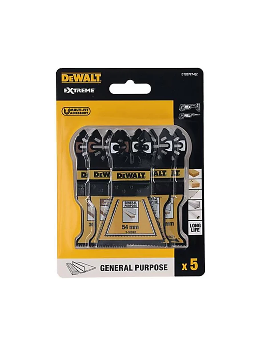 Набор полотен для реноватора 30-54 мм DeWalt DT20777-QZ 5шт