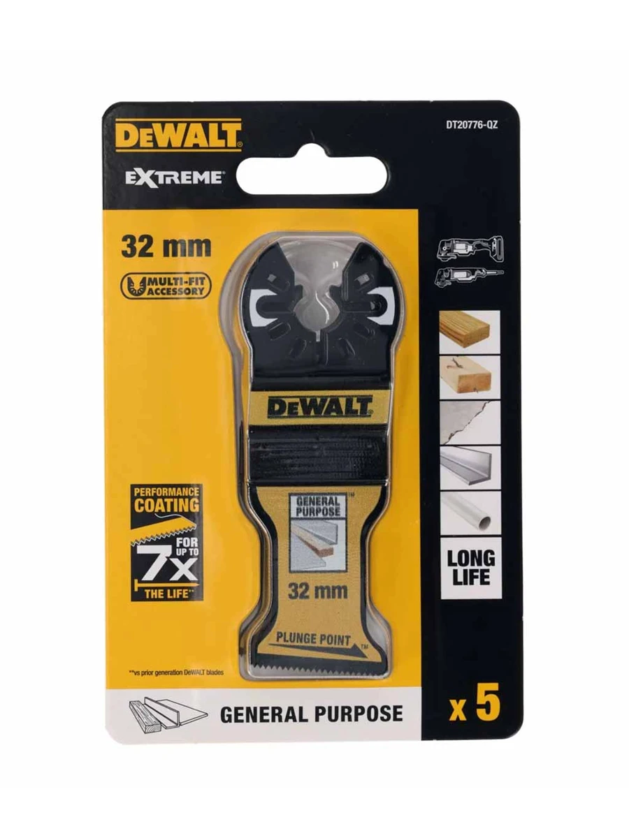 Полотно для реноватора 32 мм DeWalt DT20776-QZ 5шт