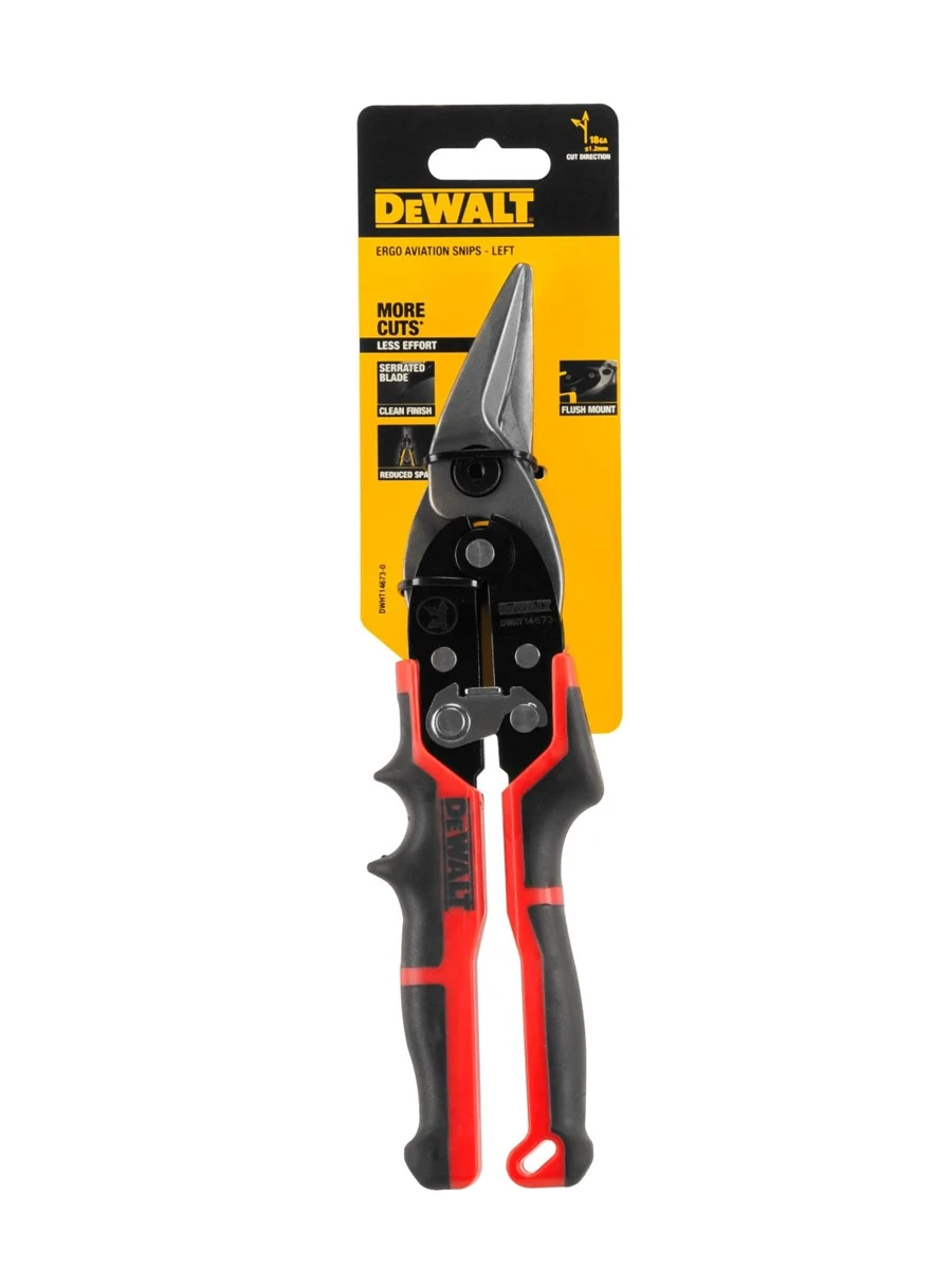 Ножницы по металлу 250 мм DeWalt Ergo DWHT14673-0 (левые)