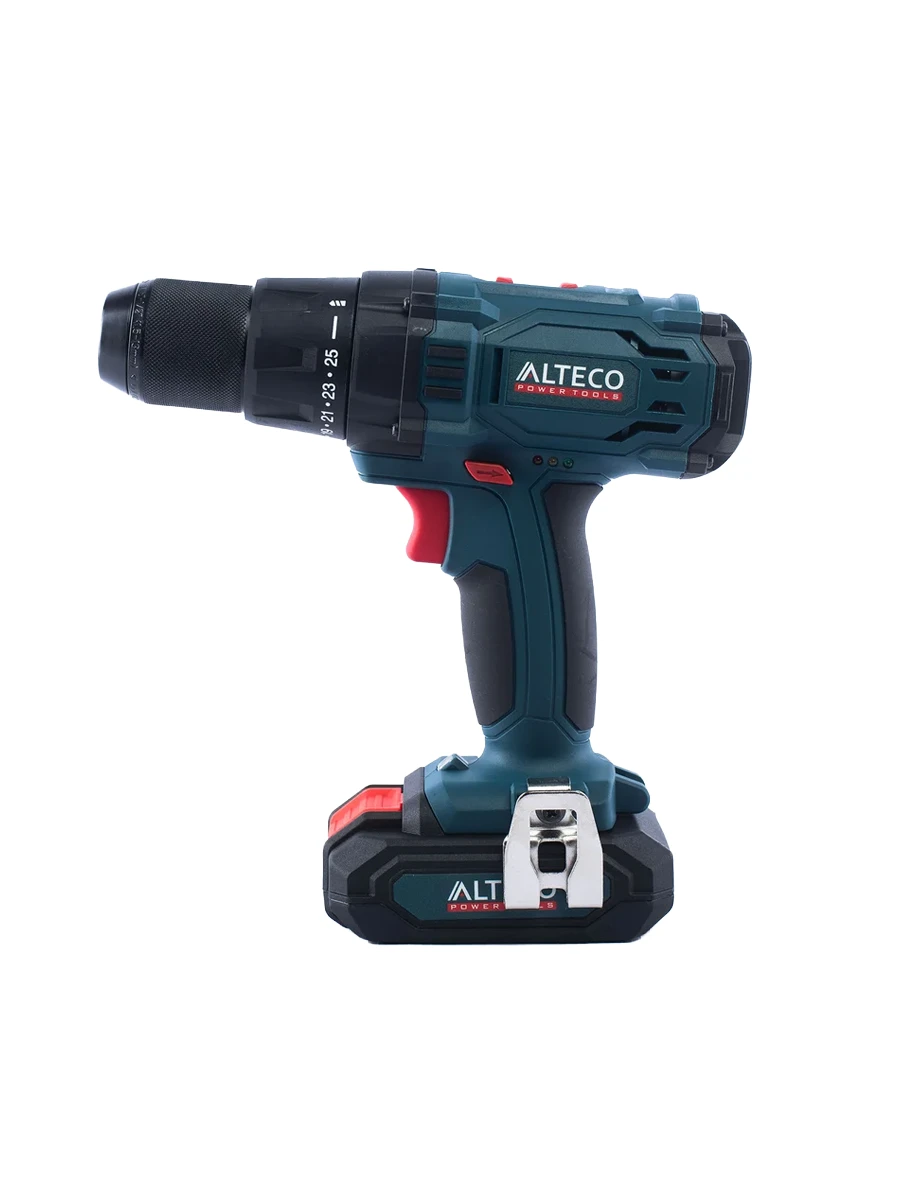 Двухскоростная безударная дрель-шуруповёрт Alteco CD 1813 Li X2