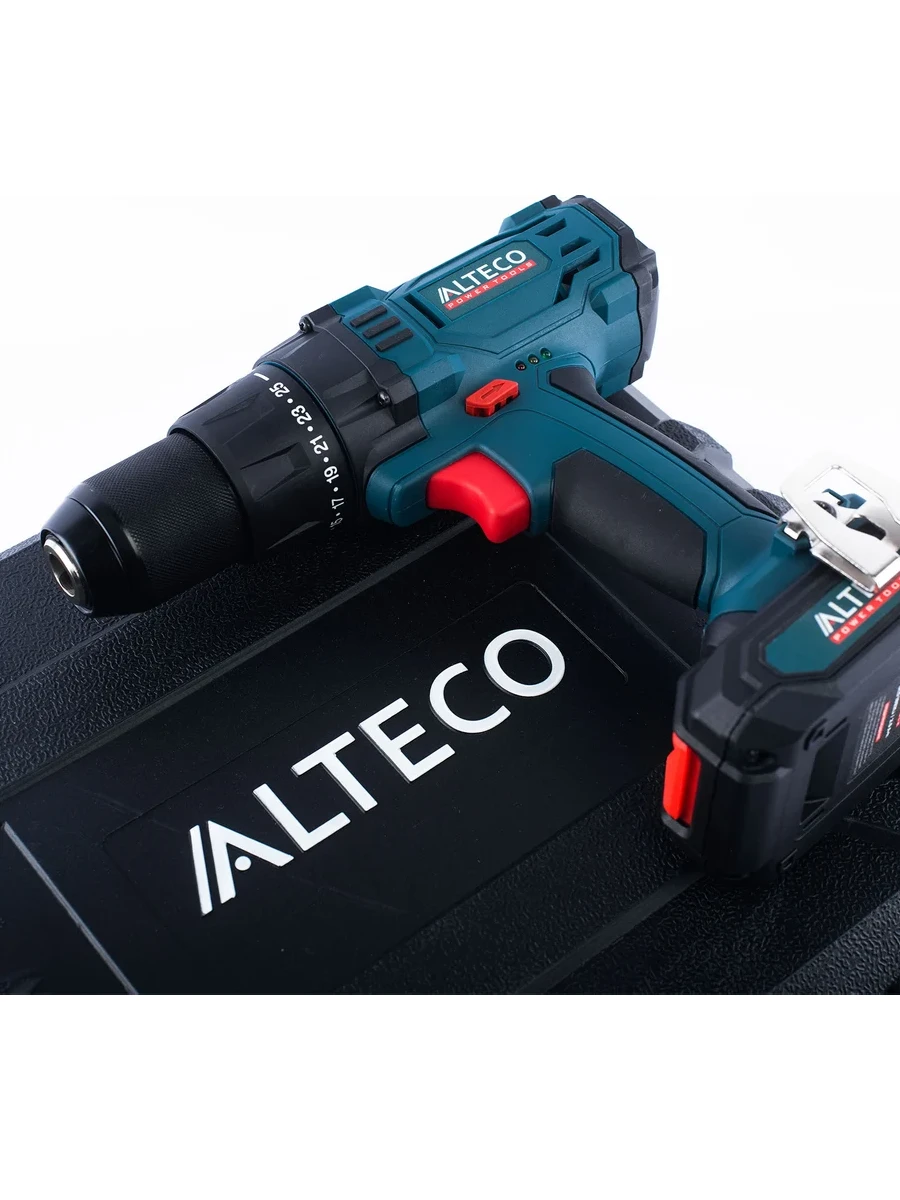 Двухскоростная безударная дрель-шуруповёрт Alteco CD 1813 Li X2