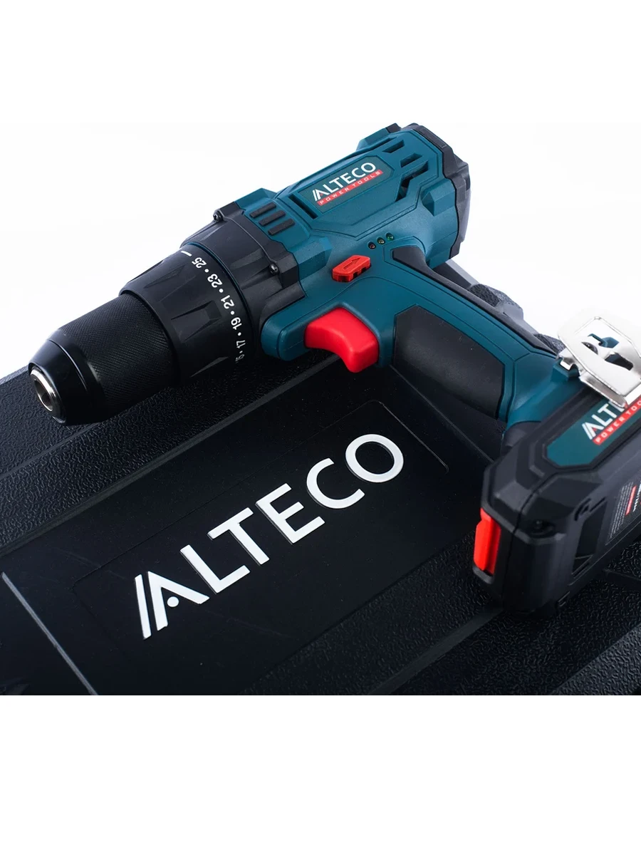 Двухскоростная безударная дрель-шуруповёрт Alteco CD 1813 Li