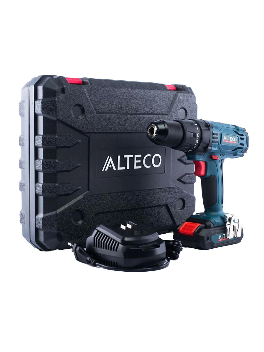 Двухскоростная безударная дрель-шуруповёрт Alteco CD 1813 Li