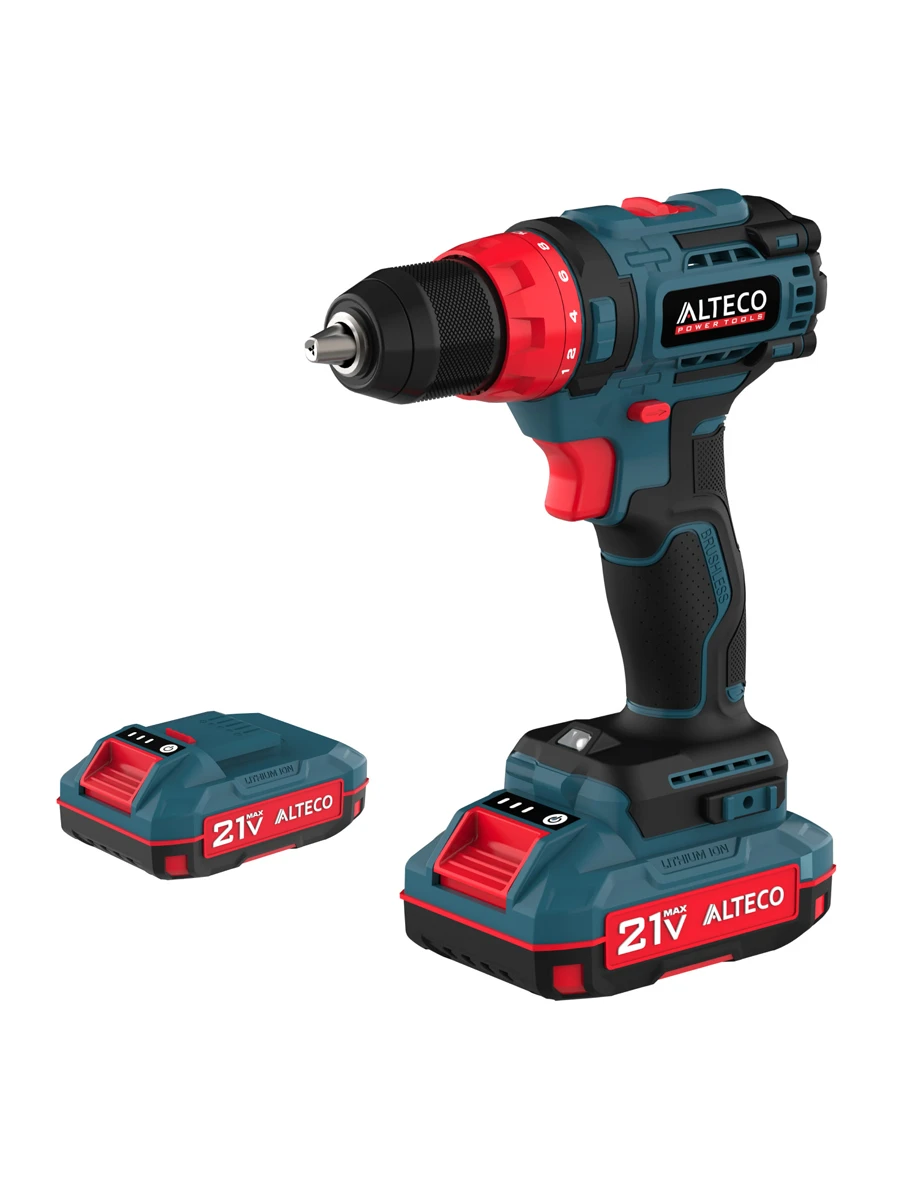 Двухскоростная ударная дрель-шуруповёрт Alteco CD 21-45 BL X2