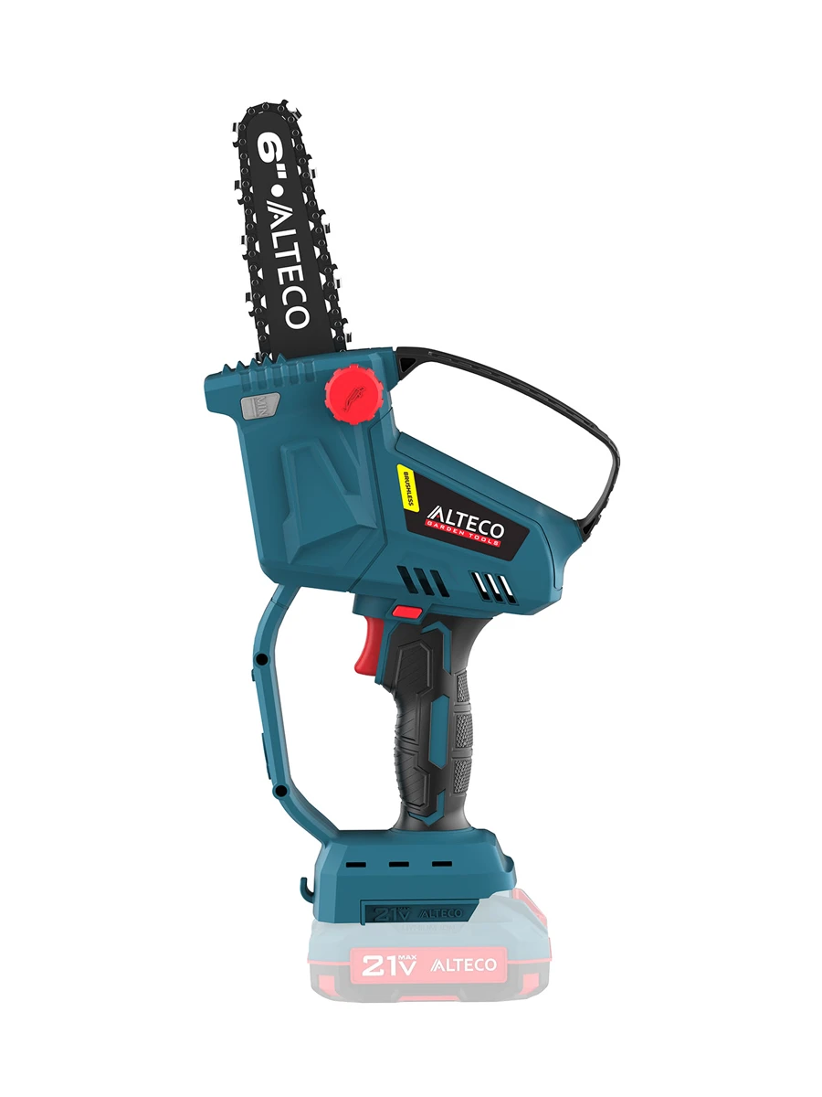 Аккумуляторная цепная мини-пила Alteco CMC 21-15 BL Solo (без АКБ и ЗУ)