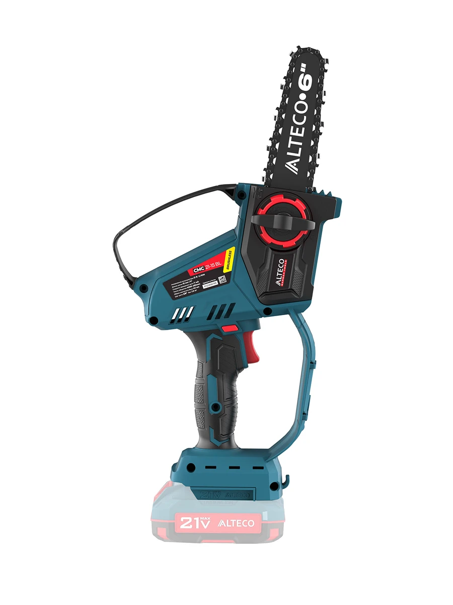 Аккумуляторная цепная мини-пила Alteco CMC 21-15 BL Solo (без АКБ и ЗУ)