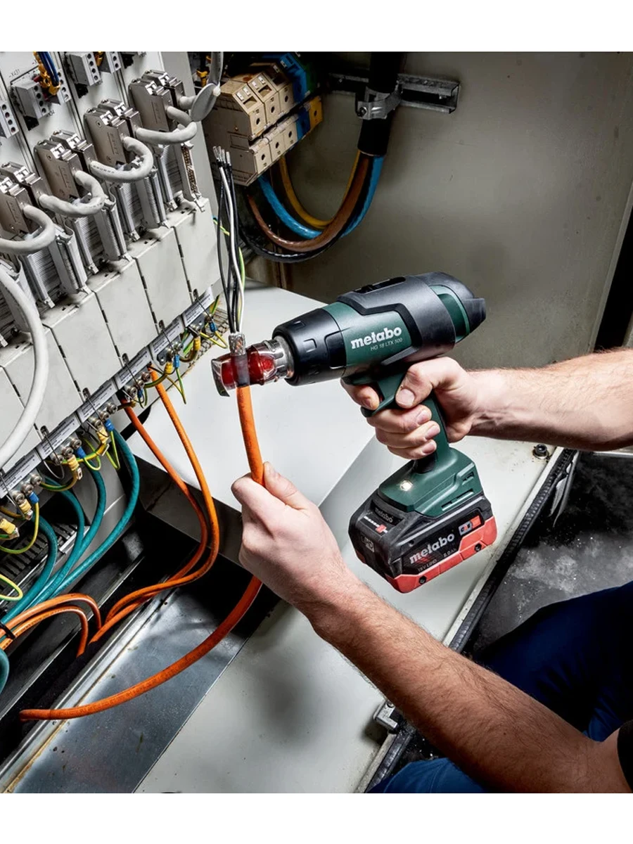 Строительный фен Metabo HG 18 LTX 500 без аккумулятора и ЗУ (610502840)