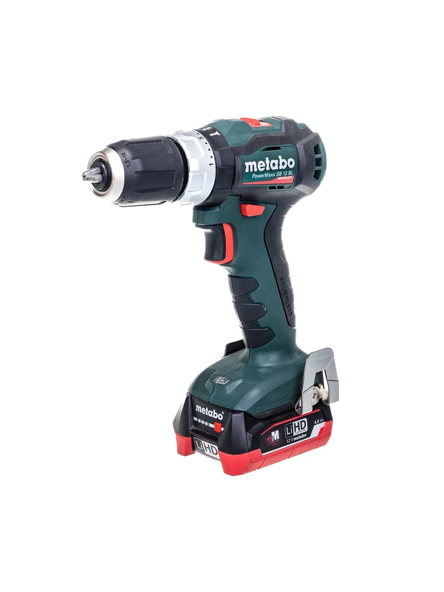 Двухскоростная ударная дрель-шуруповёрт Metabo PowerMaxx SB 12 BL (601077800)