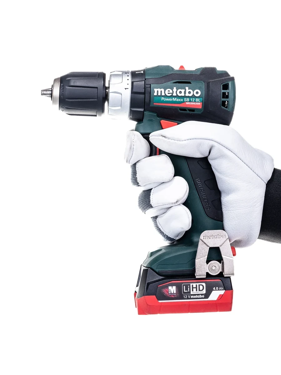 Двухскоростная ударная дрель-шуруповёрт Metabo PowerMaxx SB 12 BL (601077800)