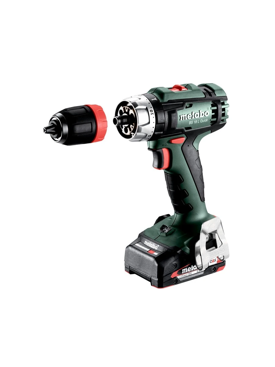 Двухскоростной шуруповёрт Metabo BS 18 L Quick (614052500)