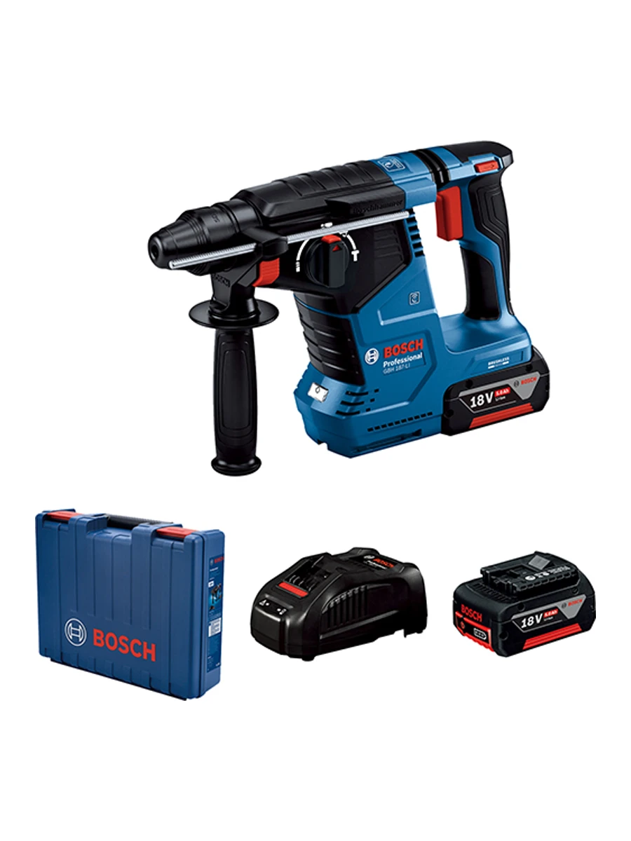 Трёхрежимный перфоратор SDS-Plus Bosch GBH 187-LI (0611923021)