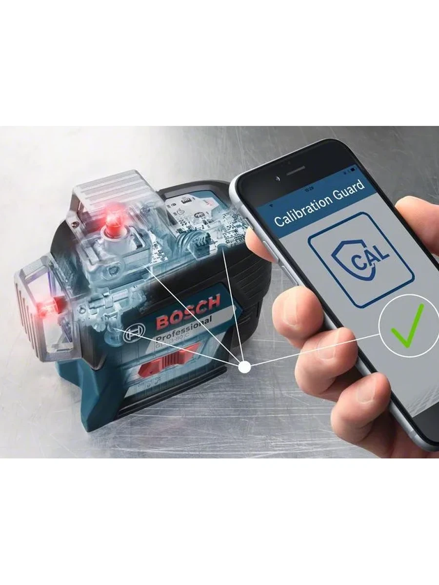 Лазерный нивелир Bosch GLL 3-80C + LR7 + L-boxx (0601063R05)