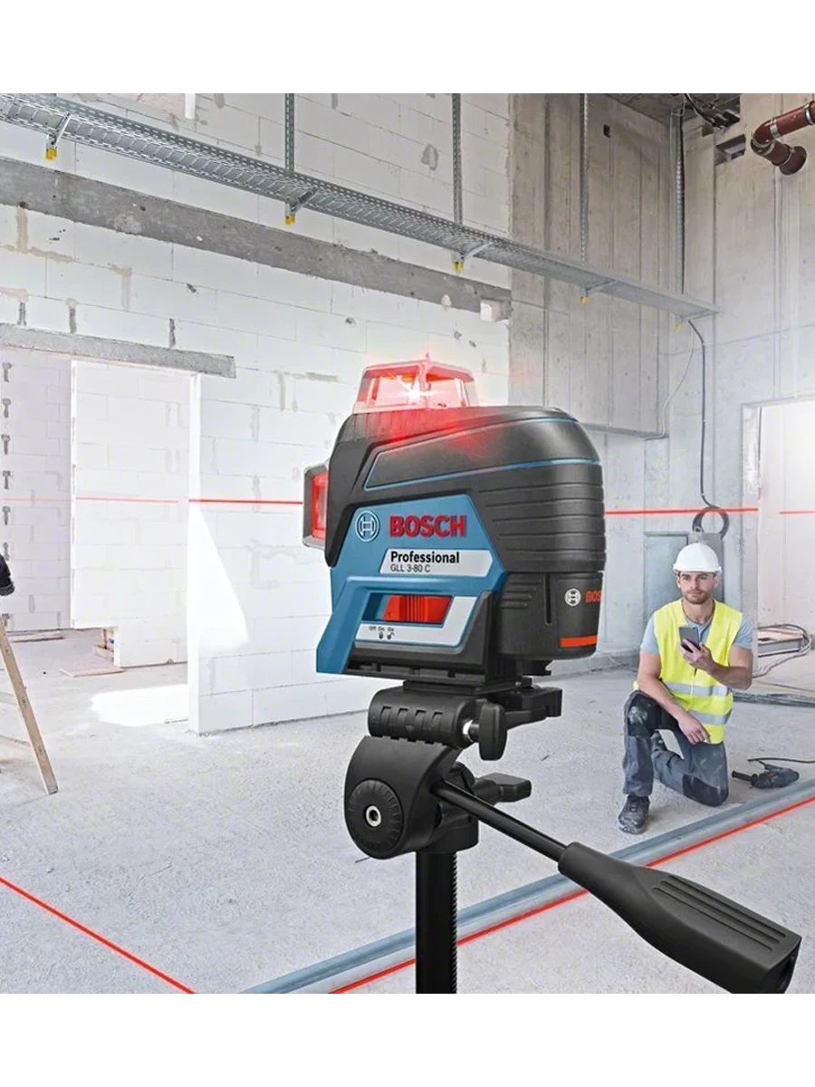 Лазерный нивелир Bosch GLL 3-80 C + L-Boxx + BM 1 (0601063R02)