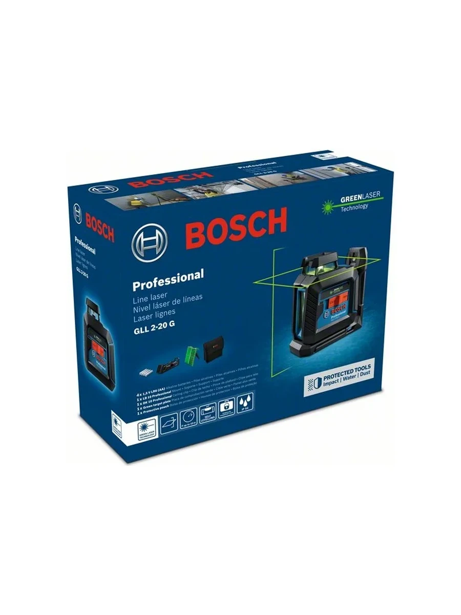 Лазерный нивелир Bosch GLL 2-20 G, LB 10 (0601065000)