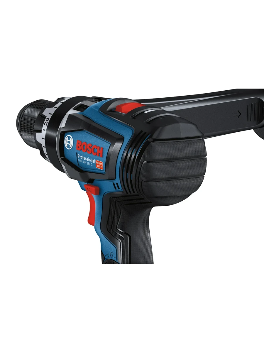 Двухскоростная безударная дрель-шуруповёрт Bosch GSR 18V-150 C + 2x PC 18V 8Ah (06019J5005)