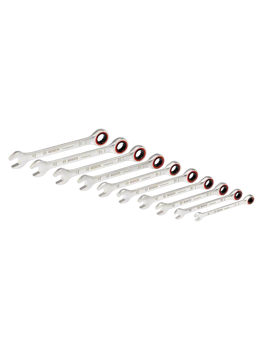 Набор ключей с трещеткой Bosch 1600A02AU0 10шт