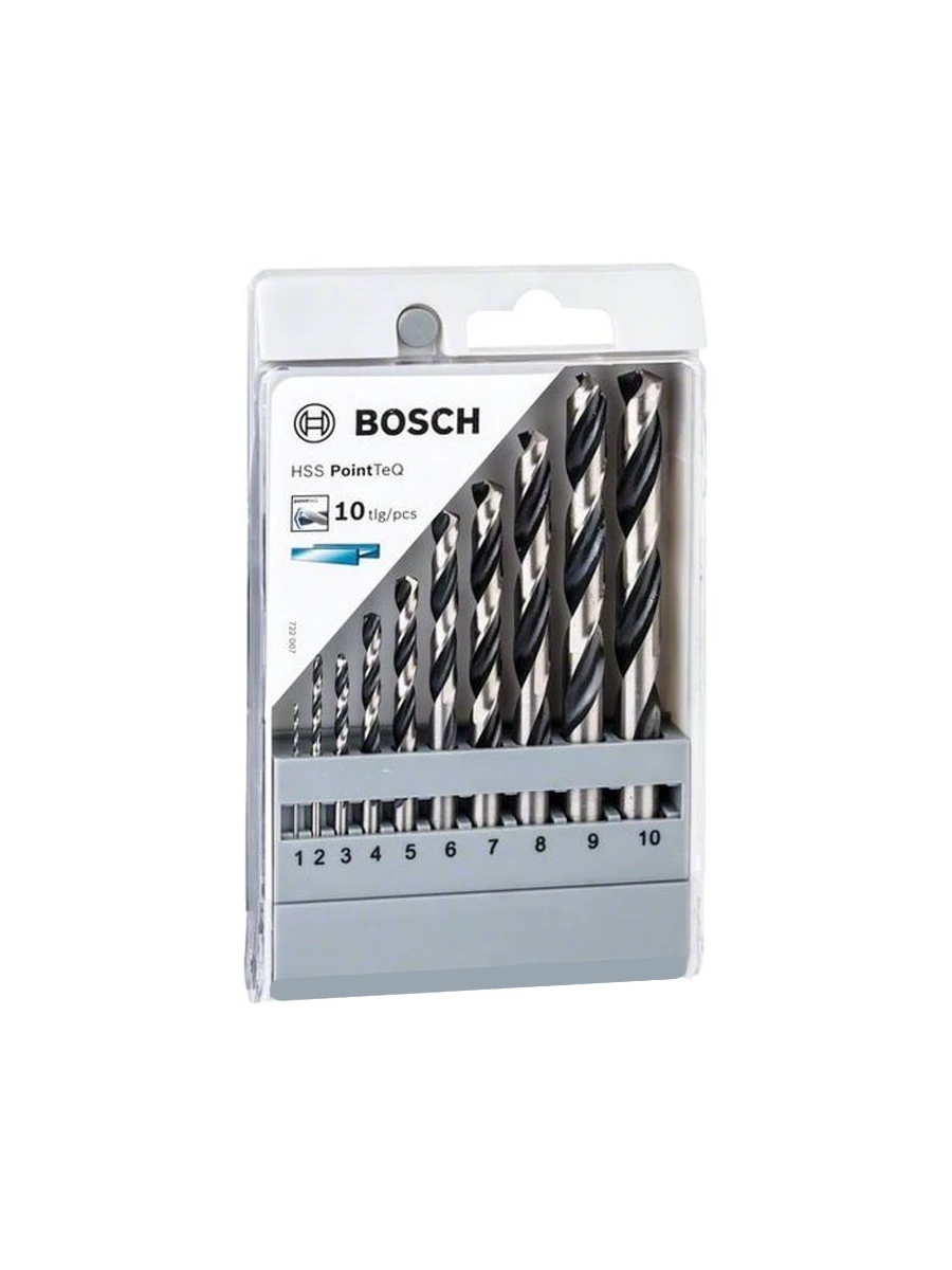 Набор сверл 1.0-10 мм HSS PointTeQ Bosch 2608577348 10шт