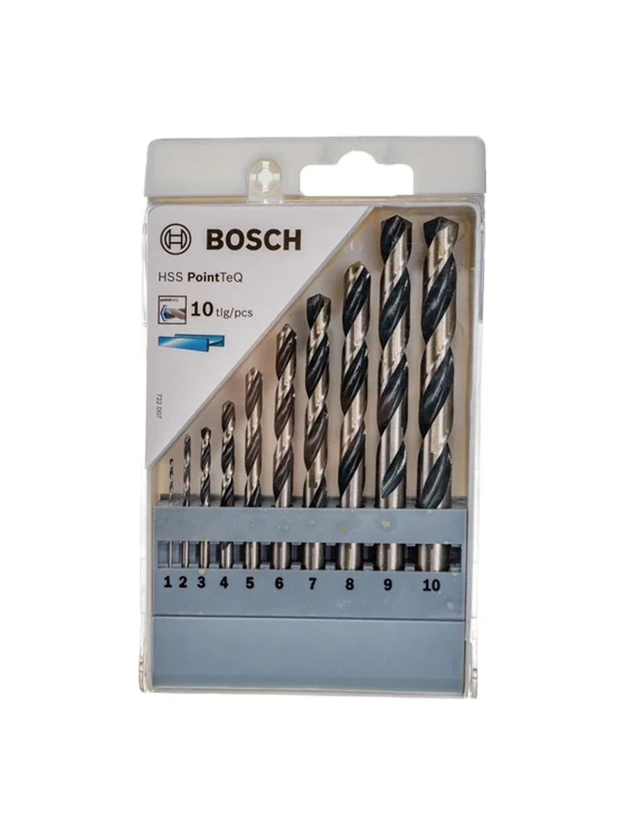 Набор сверл 1.0-10 мм HSS PointTeQ Bosch 2608577348 10шт