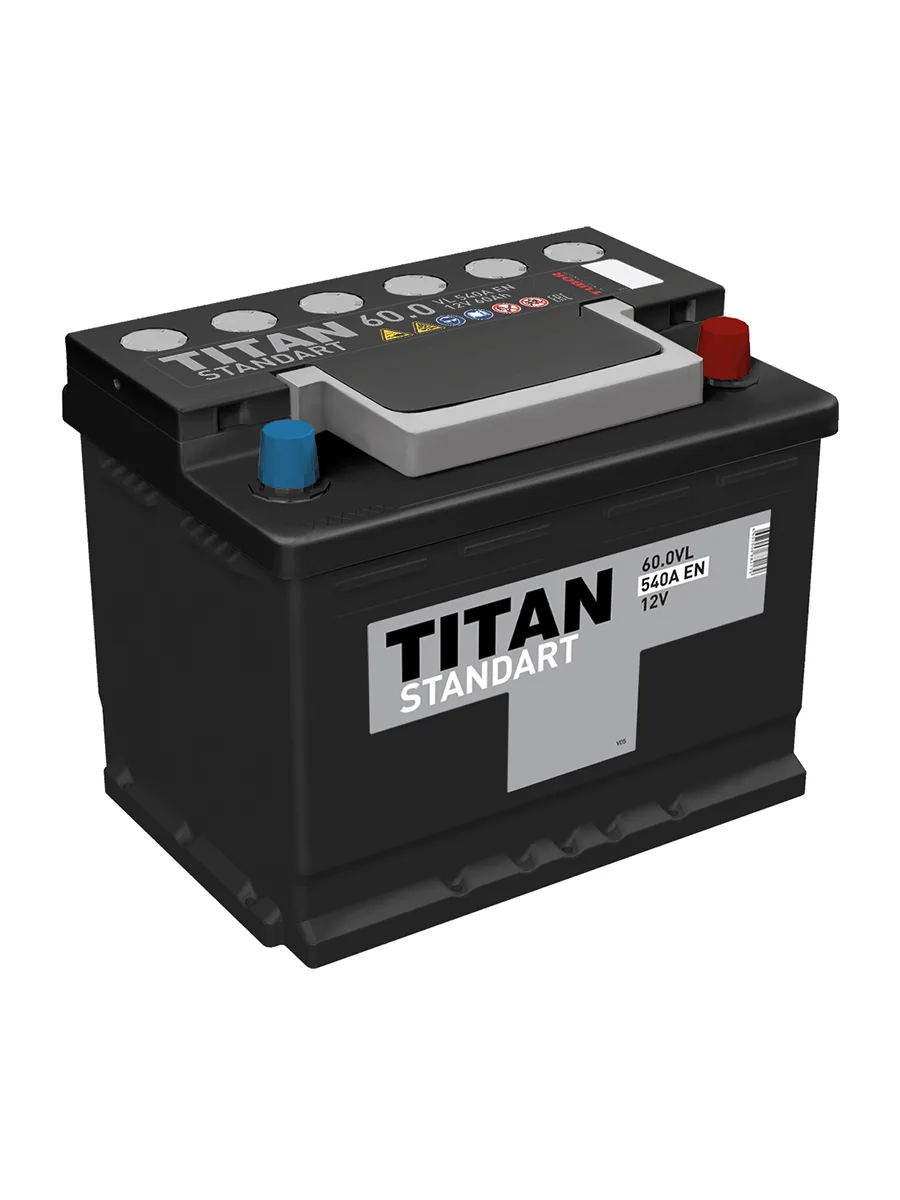 Автомобильный аккумулятор 12В 540Ач Titan Standart 6CT-60.0 VL